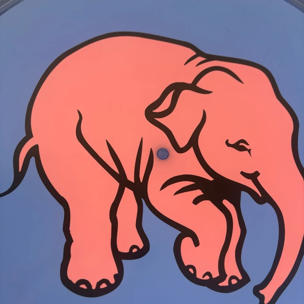 DELERIUM Tremen Belgium Beer Pink Elephant serving tray-collectible